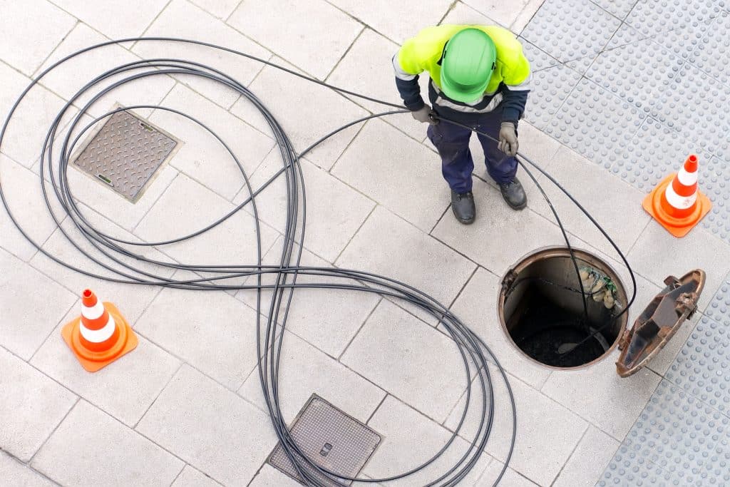 Fiber Optics Cable Installation in underground network by Metro Optics LLC in New Jersey